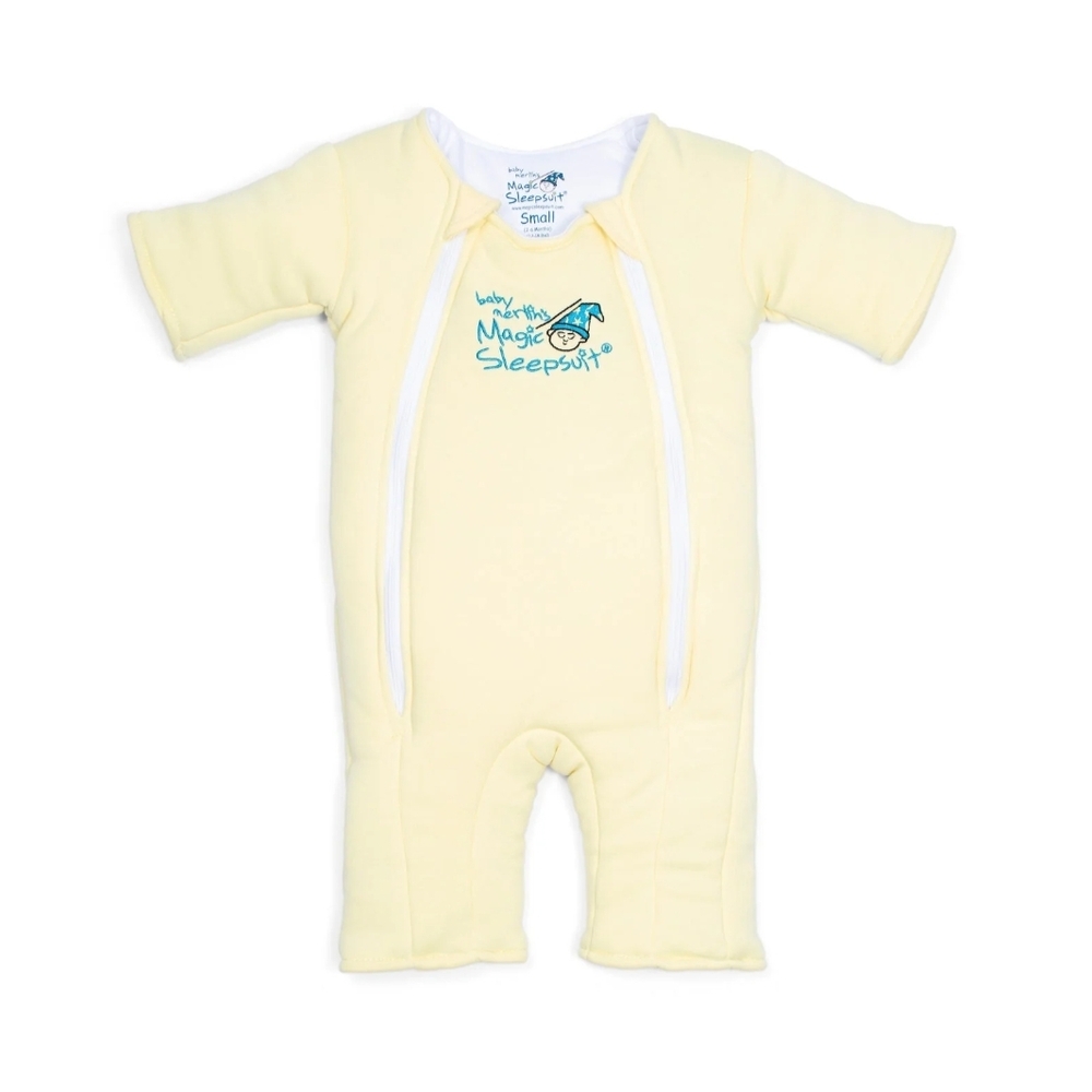 Baby Maerlin's Magic Sleepsuit, Soft Butter Yellow, 3-6 Months, Small